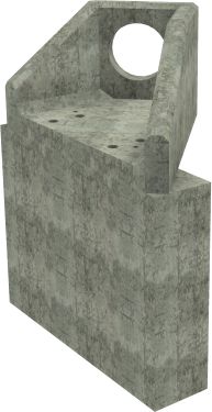 AH4C A RH Angled Headwall - 300mm ID pipe - 100mm Invert Level + 1000 x 300mm Toe render