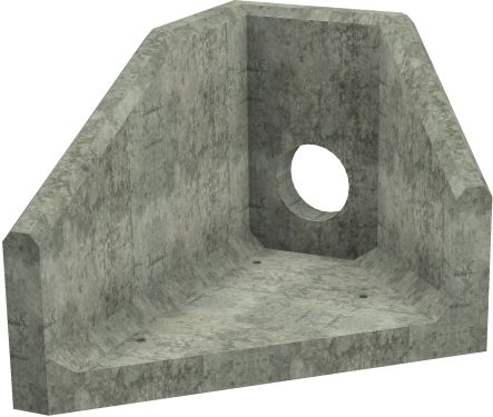 AH4C B LH Angled Headwall - 225mm ID pipe - 100mm Invert Level render