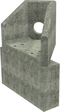 AH4C B RH Angled Headwall - 225mm ID pipe - 100mm Invert Level + 700 X 300mm Toe render