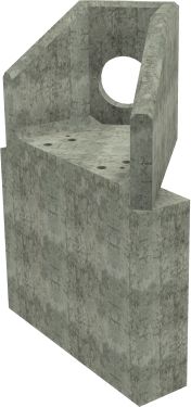AH4C B RH Angled Headwall - 300mm ID pipe - 100mm Invert Level + 1000 x 300mm Toe render