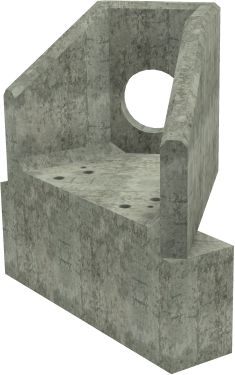 AH4C B RH Angled Headwall - 300mm ID pipe - 100mm Invert Level + 450 x 300mm Toe render