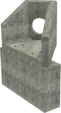 AH4C B RH Angled Headwall - 300mm ID pipe - 100mm Invert Level + 700 X 300mm Toe render