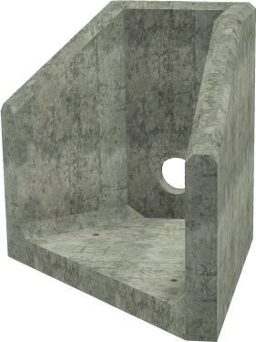 AH4C C RH Angled Headwall - 150mm ID pipe - 100mm Invert Level render