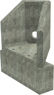 AH4C C RH Angled Headwall - 150mm ID pipe - 100mm Invert Level + 450 x 300mm Toe render