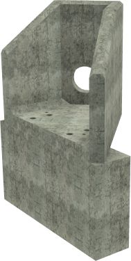 AH4C C RH Angled Headwall - 225mm ID pipe - 100mm Invert Level + 700 X 300mm Toe render