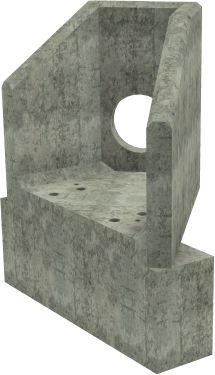 AH4C C RH Angled Headwall - 300mm ID pipe - 100mm Invert Level + 450 x 300mm Toe render