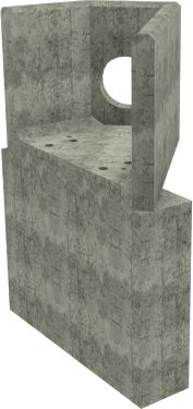 AH4C E RH Angled Headwall - 300mm ID pipe - 100mm Invert Level + 1000 x 300mm Toe render