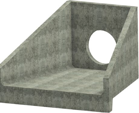 H10C A Headwall - 600mm ID pipe - 100mm Invert Level render