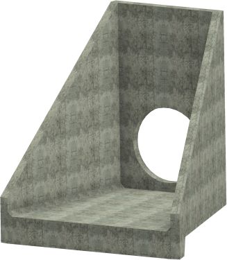 H10C C Headwall - 825mm ID pipe - 100mm Invert Level render