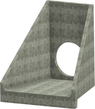 H10C C Headwall - 900mm ID pipe - 100mm Invert Level render