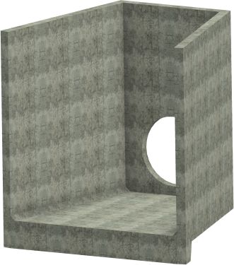 H10C F Headwall - 750mm ID pipe - 100mm Invert Level render