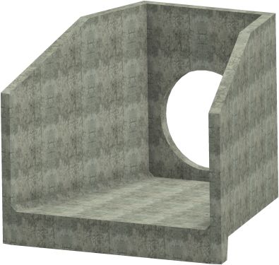 H10C H Headwall - 900mm ID pipe - 100mm Invert Level render