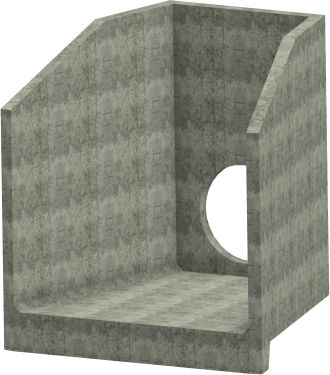 H10C I Headwall - 750mm ID pipe - 100mm Invert Level render