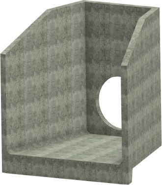 H10C I Headwall - 825mm ID pipe - 100mm Invert Level render