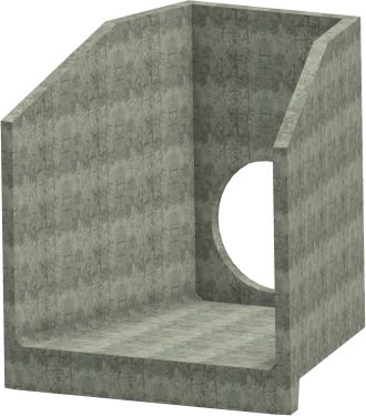 H10C I Headwall - 900mm ID pipe - 100mm Invert Level render