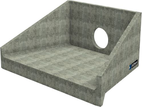 H20C A Headwall - 525mm ID pipe - 100mm Invert Level render