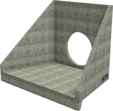 H20C C Headwall - 1050mm ID pipe - 100mm Invert Level render