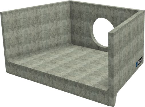 H20C D Headwall - 750mm ID pipe - 100mm Invert Level render