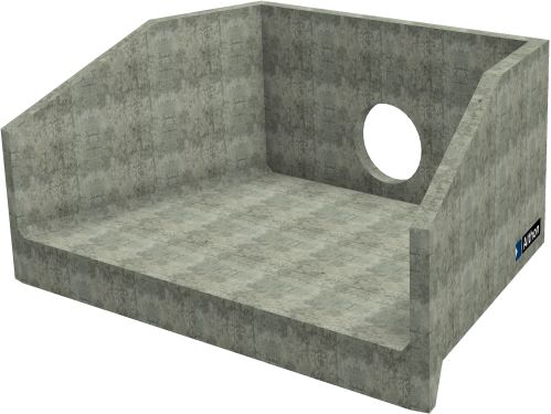 H20C G Headwall - 525mm ID pipe - 100mm Invert Level render