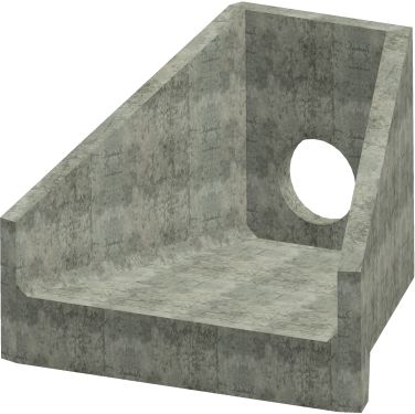 H6C A Headwall - 375mm ID pipe - 100mm Invert Level render