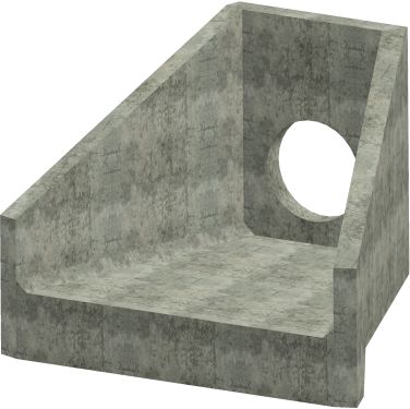 H6C A Headwall - 450mm ID pipe - 100mm Invert Level render