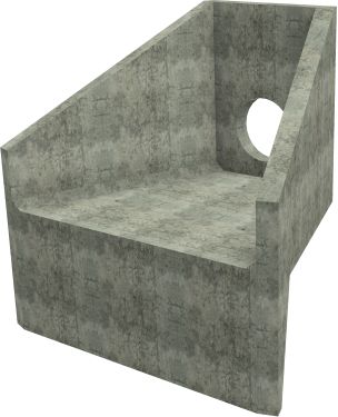 H7C A Headwall - 375mm ID pipe - 100mm Invert Level render