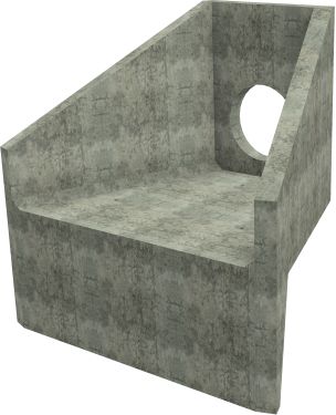 H7C A Headwall - 450mm ID pipe - 100mm Invert Level render