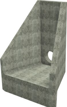 H8C C Headwall - 375mm ID pipe - 100mm Invert Level render