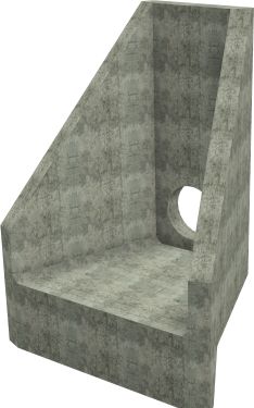 H8C C Headwall - 450mm ID pipe - 100mm Invert Level render