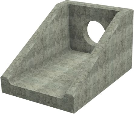 R10C A Headwall - 450mm ID pipe - 150mm Invert Level render