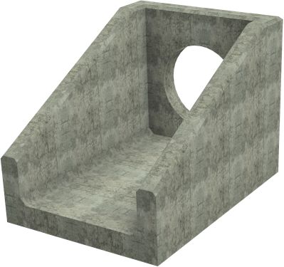 R10C B Headwall - 675mm ID pipe - 150mm Invert Level render