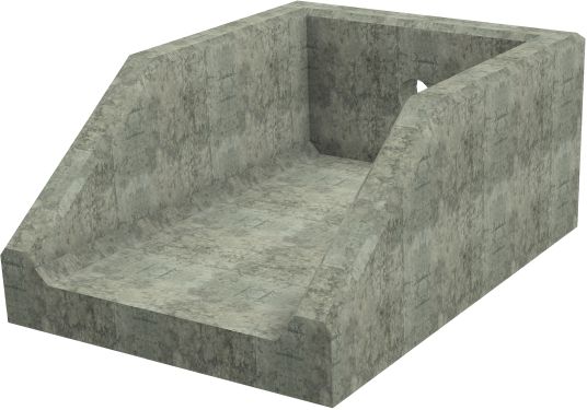 RSFA12D Rectangular Headwall - 150mm ID pipe - 225mm Invert Level render