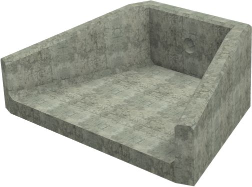 SFA10 A Headwall - 150mm ID pipe - 225mm Invert Level render