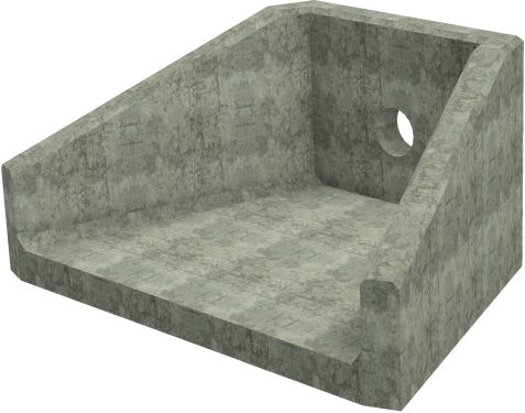 SFA10 B Headwall - 225mm ID pipe - 225mm Invert Level render