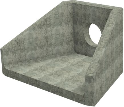 SFA10 C Headwall - 450mm ID pipe - 225mm Invert Level render