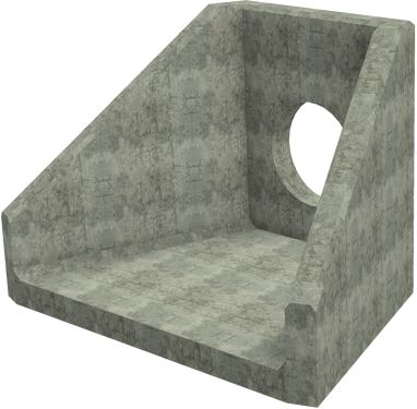 SFA10 D Headwall - 600mm ID pipe - 225mm Invert Level render