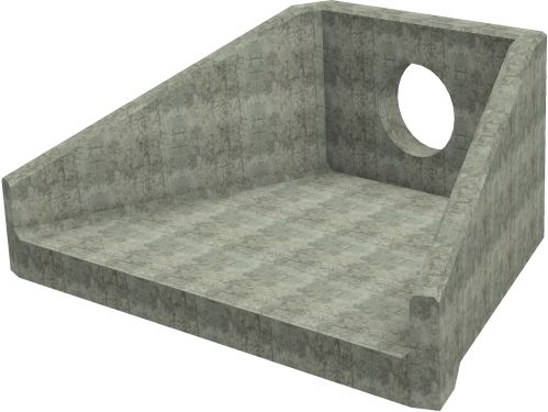 SFA15 A Headwall - 600mm ID pipe - 225mm Invert Level render