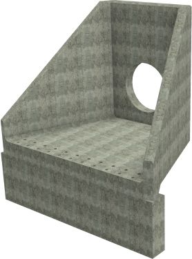 SFA15 D Headwall - 900mm ID pipe - 225mm Invert Level + 900 x 300mm Toe render