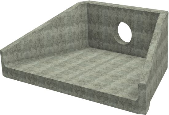 SFA20 A Headwall - 525mm ID pipe - 225mm Invert Level render