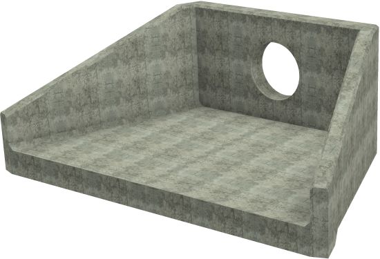 SFA20 A Headwall - 600mm ID pipe - 225mm Invert Level render