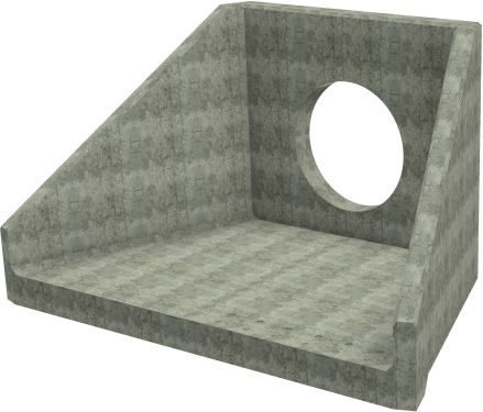 SFA20 C Headwall - 1050mm ID pipe - 225mm Invert Level render