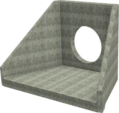 SFA20 D Headwall - 1200mm ID pipe - 225mm Invert Level render