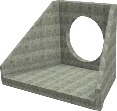 SFA20 D Headwall - 1500mm ID pipe - 225mm Invert Level render