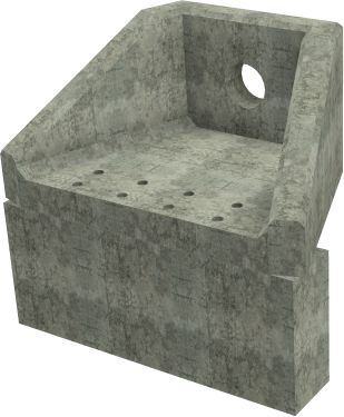 SFA6 A Headwall - 225mm ID pipe - 150mm Invert Level + 650 x 300mm Toe render