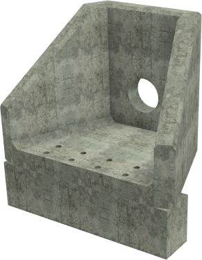 SFA6 C Headwall - 300mm ID pipe - 150mm Invert Level + 400 x 300mm Toe render